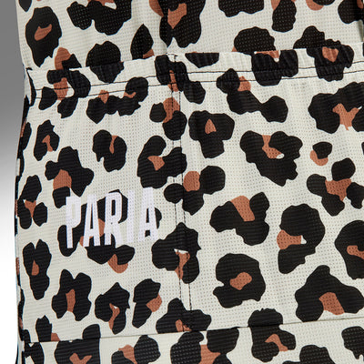 Leopard Print Short Sleeve Cycling Jersey