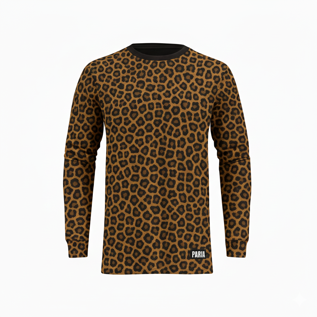 Animal Print Long Sleeve Run