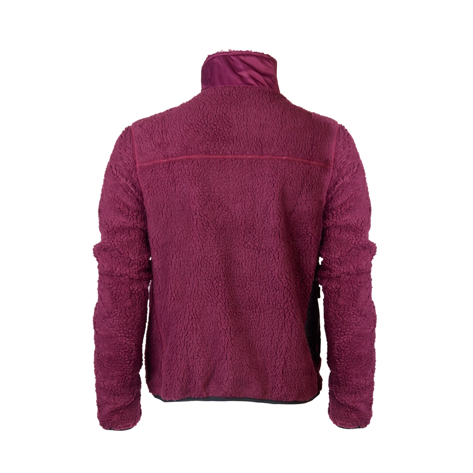 A purple fleece cycling jacket with zip pockets and contrast zips, featuring a collar and the brand name 'Paria' on the chest.