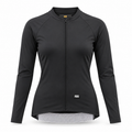 A black long-sleeve athletic zip-up jacket with a stand collar, shown on a white background. The brand name 'PARA' is printed in white near the bottom hem.