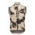 Camouflage-patterned vest with 'Paria' branding on a white background