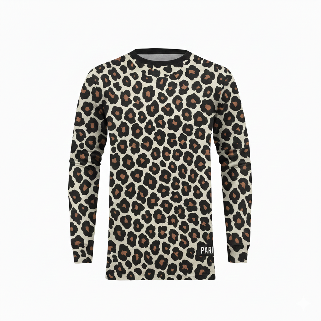 Leopard Print Long Sleeve Run