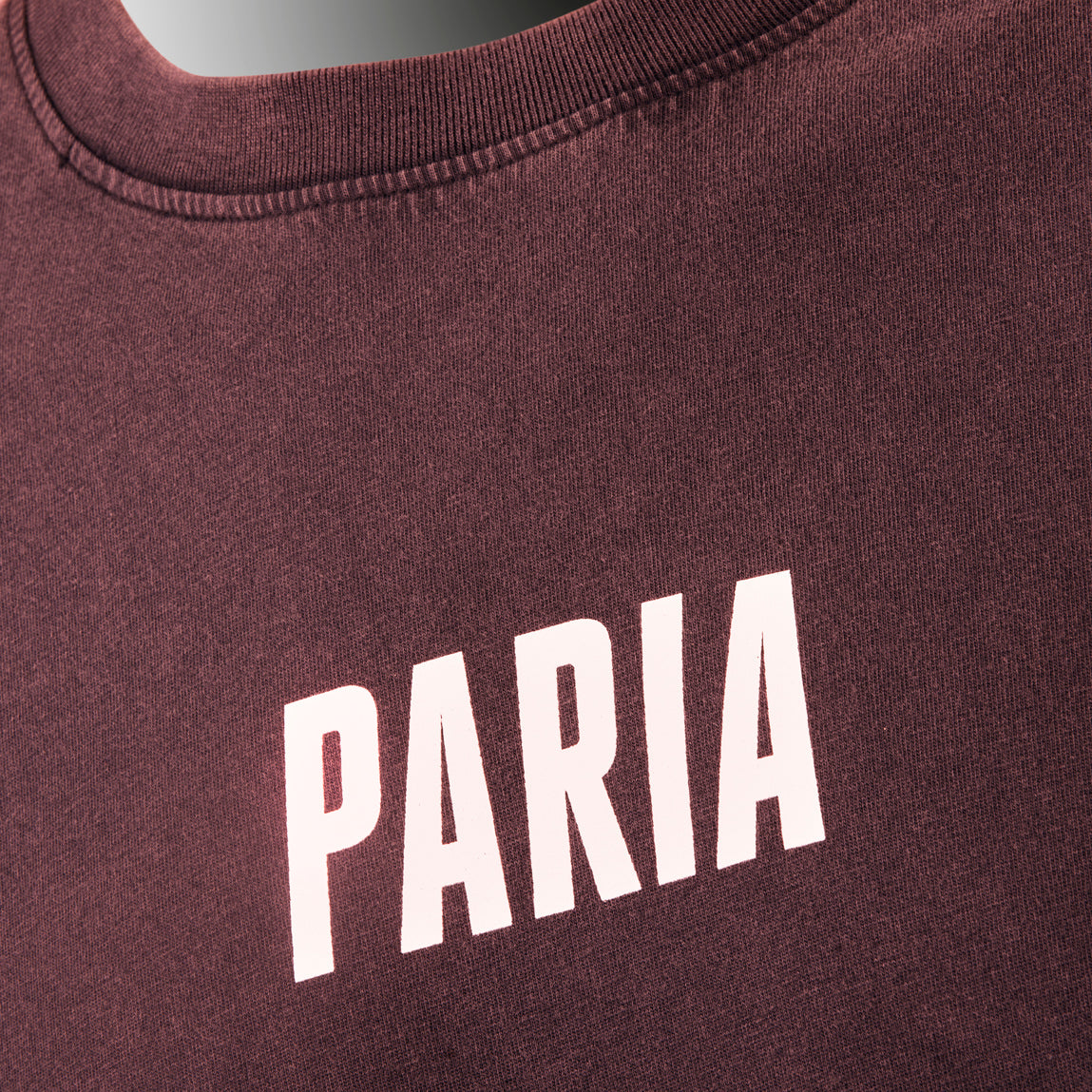 PARIA Raw Tee Burgundy