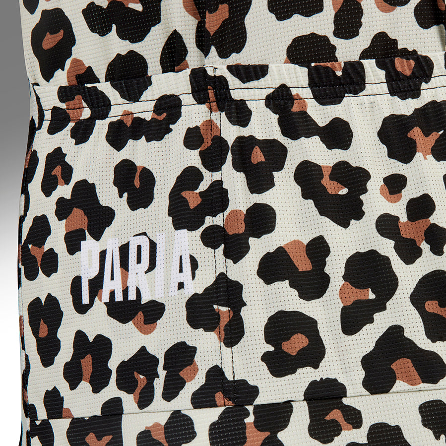 Leopard Print Short Sleeve Cycling Jersey (Men's)