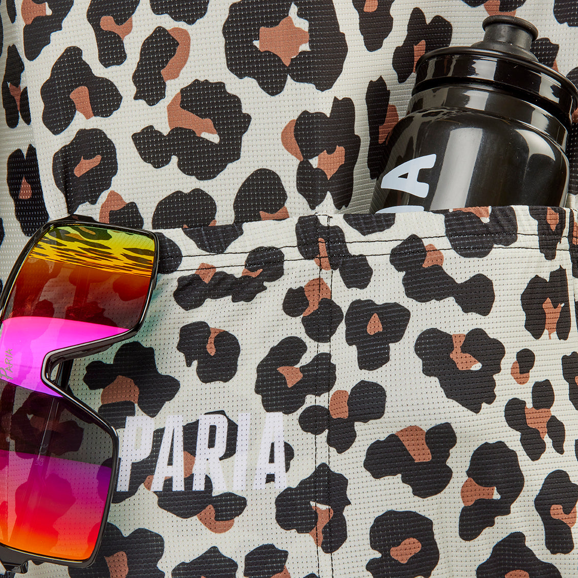 Leopard Print Short Sleeve Cycling Jersey (Men's)