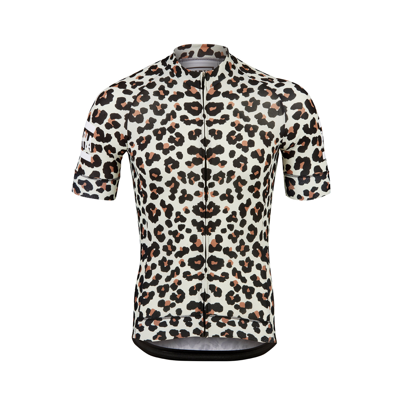 Leopard Print Short Sleeve Cycling Jersey