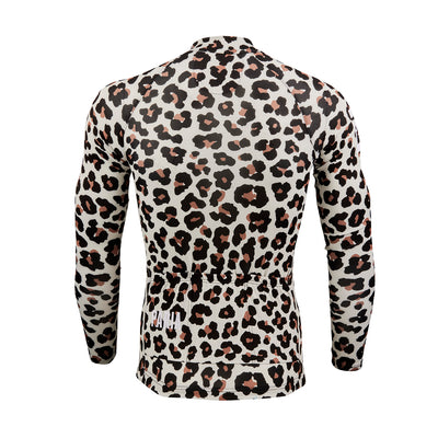 Leopard Print Aero Long Sleeve Jersey