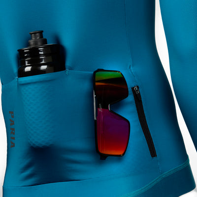 Lyons Blue Long Sleeve Cycling Jersey