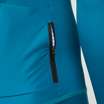 Lyons Blue Long Sleeve Cycling Jersey