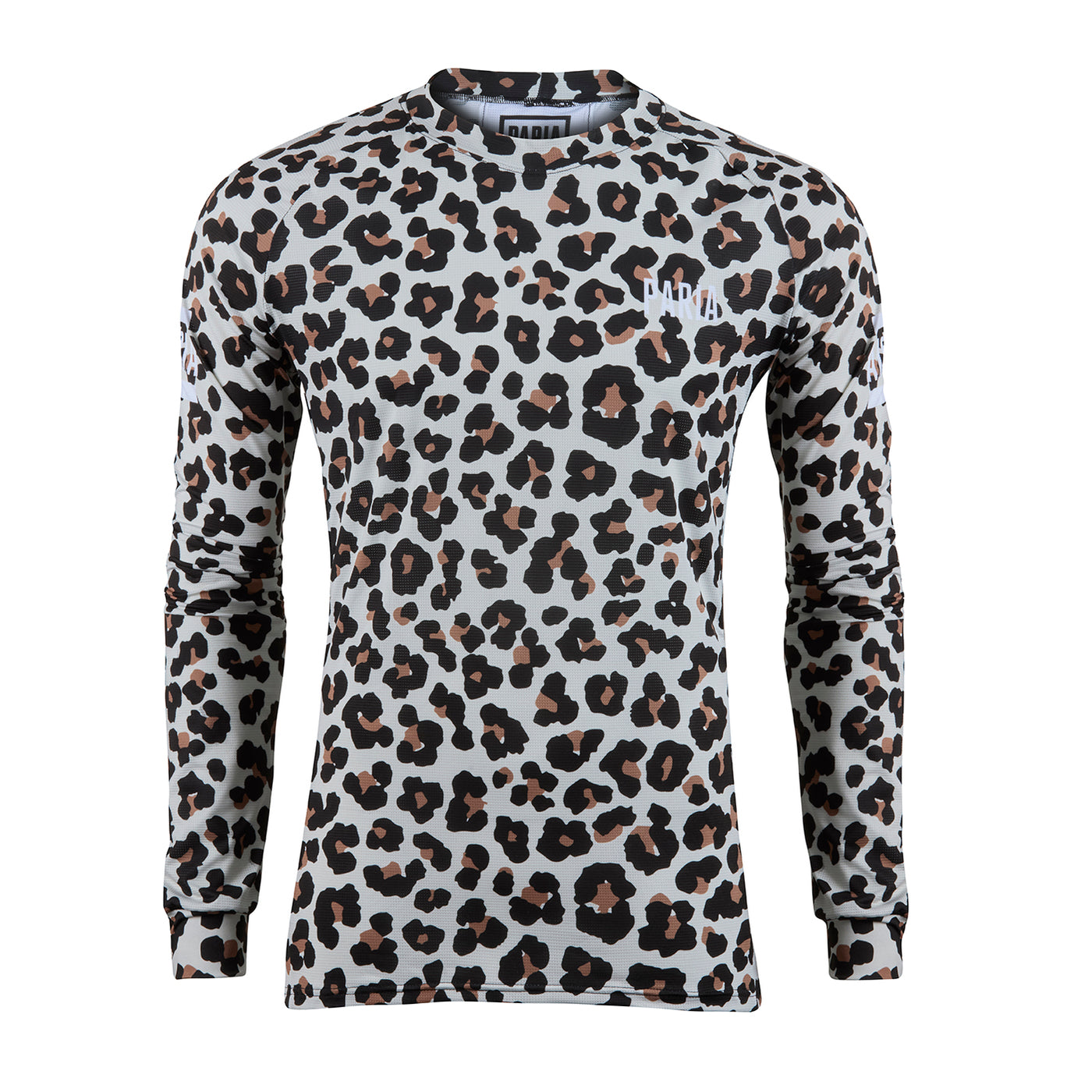 Animal Print Carbon Long Sleeve Gravel T-shirt