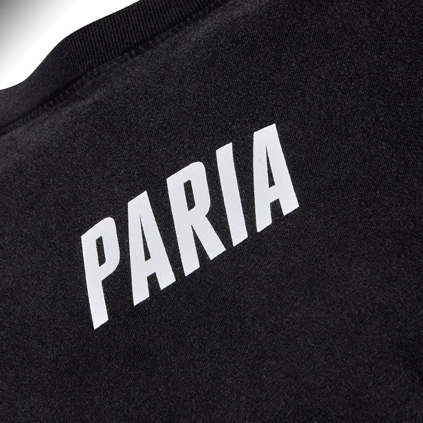 PARIA Raw Tee Stone Washed Black