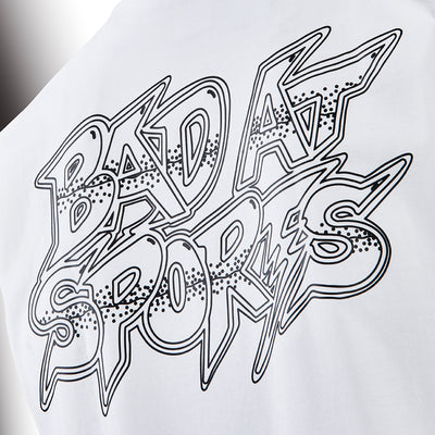 Bad At Sports White Sleeveless T-Shirt