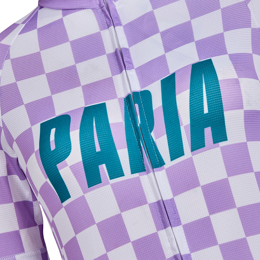 Damen-Radtrikot mit 90er-Geoprint