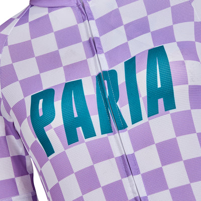 Damen-Radtrikot mit 90er-Geoprint