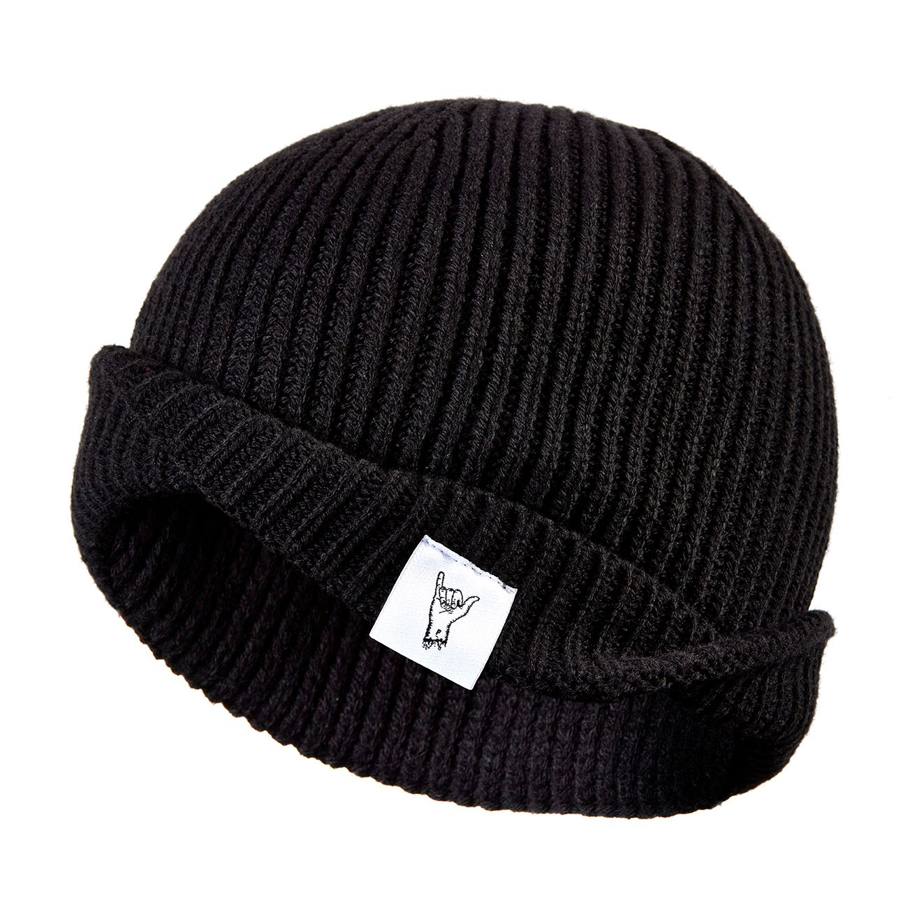 Black Fisherman Beanie | Beanie Hat | Trawler Beanie - PARIA.CC