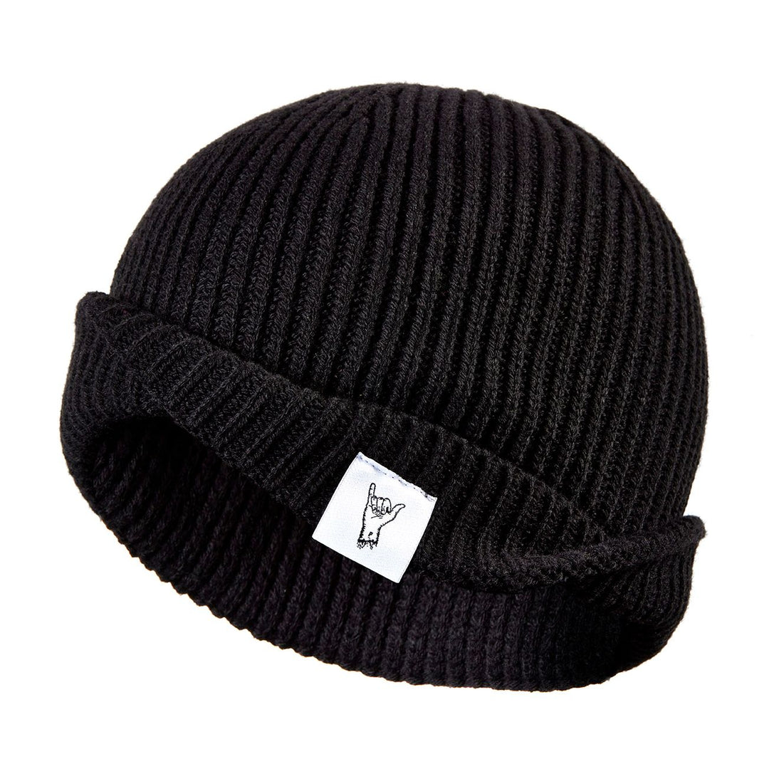 Black Fisherman Beanie | Beanie Hat | Trawler Beanie - PARIA.CC