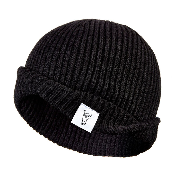 Black Fisherman Beanie | Beanie Hat | Trawler Beanie - PARIA.CC