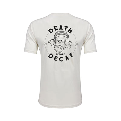 Death before Decaf // White T-shirt