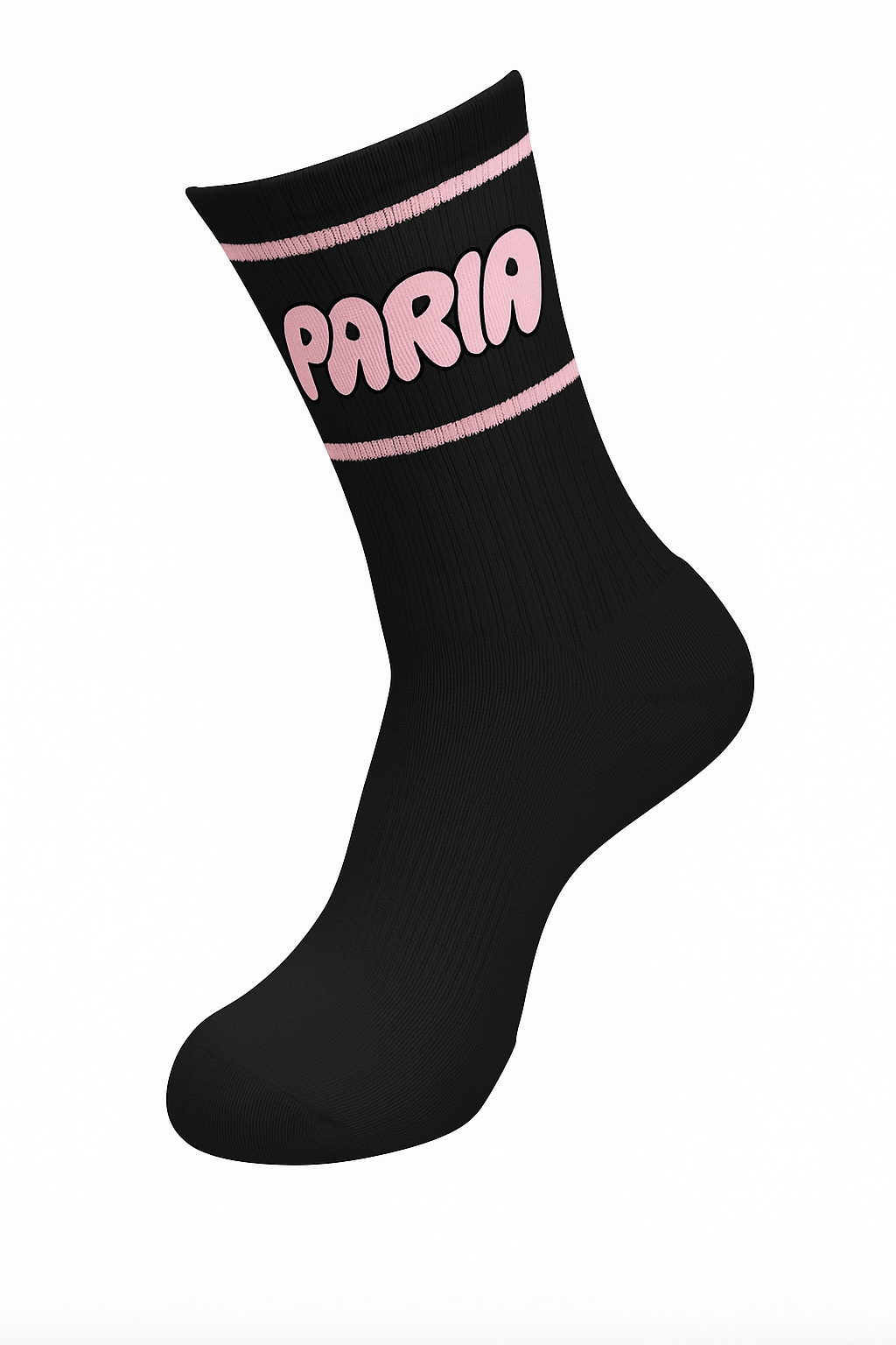 Black & Pink Tube Sock