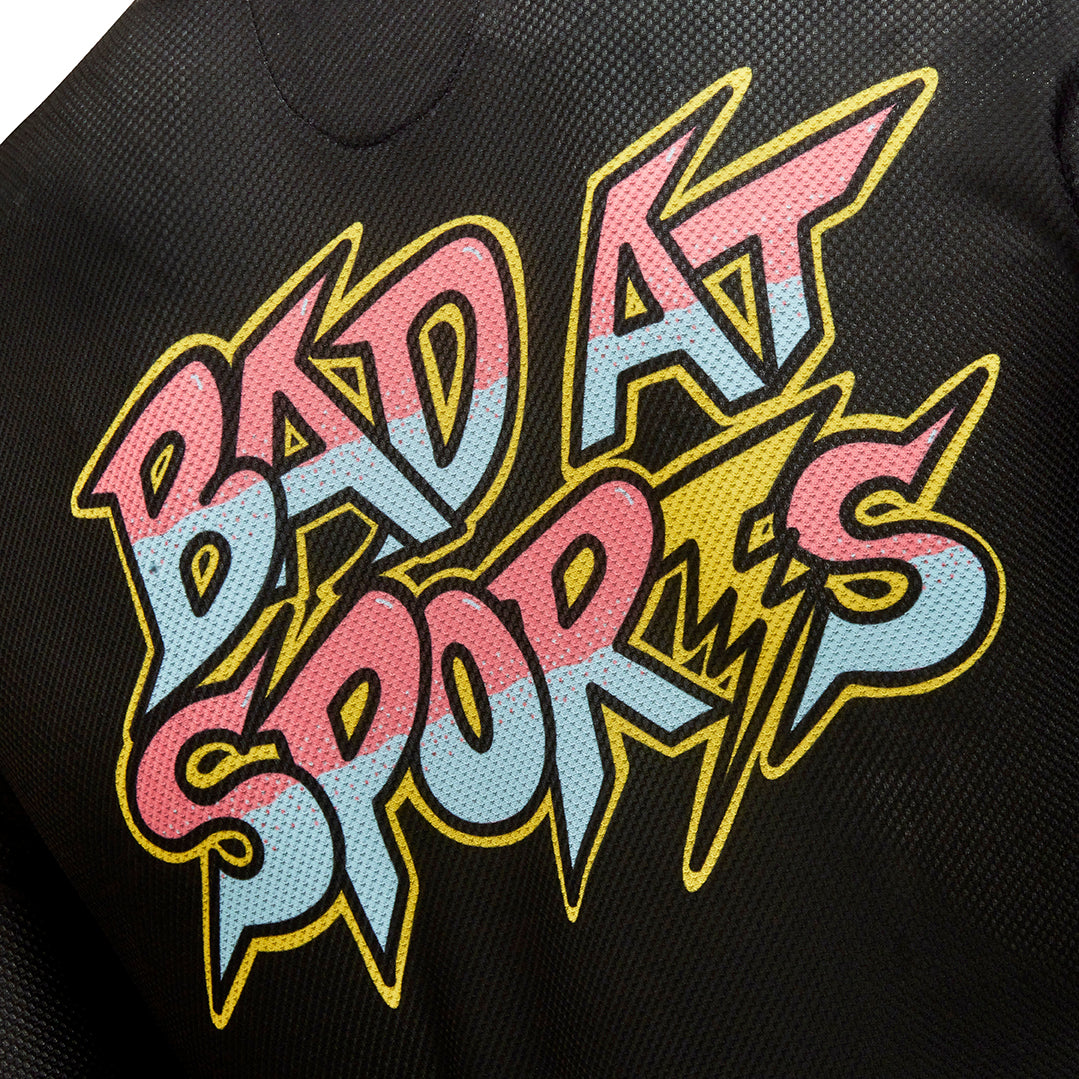 Bad At Sports Carbon Long Sleeve Gravel T-shirt