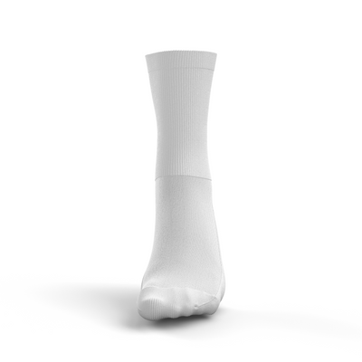 White sock on a white background