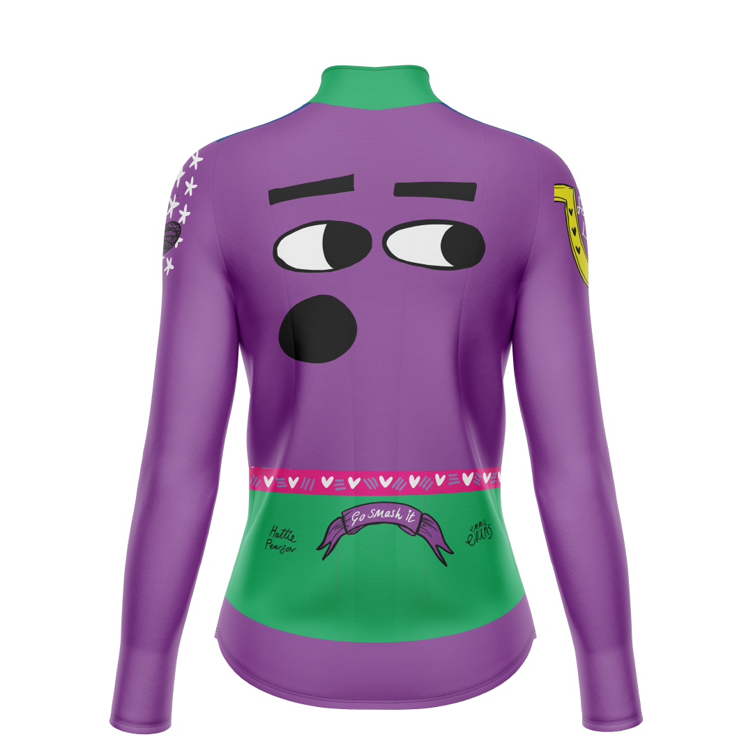 Long Sleeve Thermal Winter Women's Cycling Jersey // Hattie Pearson // Emma Evans