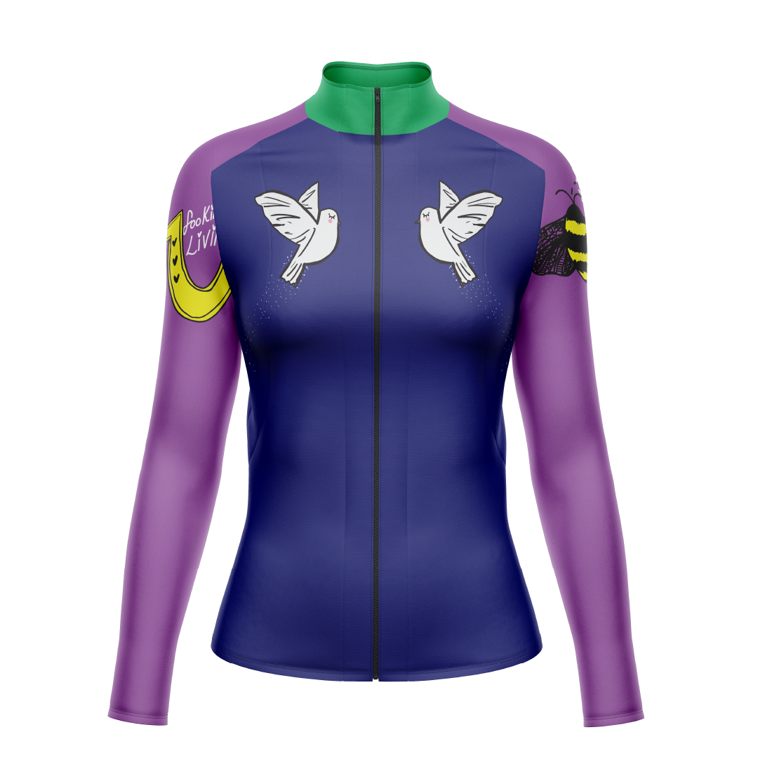 Long Sleeve Thermal Winter Women's Cycling Jersey // Hattie Pearson // Emma Evans