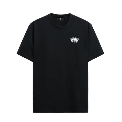 Black T-shirt with distressed paria logo