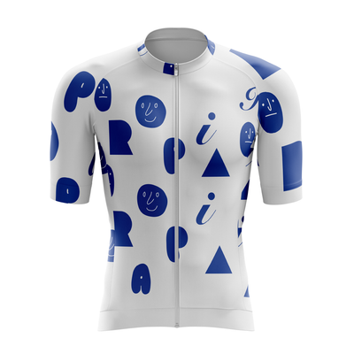 Fk nose cycling jersey with abstract pattern
