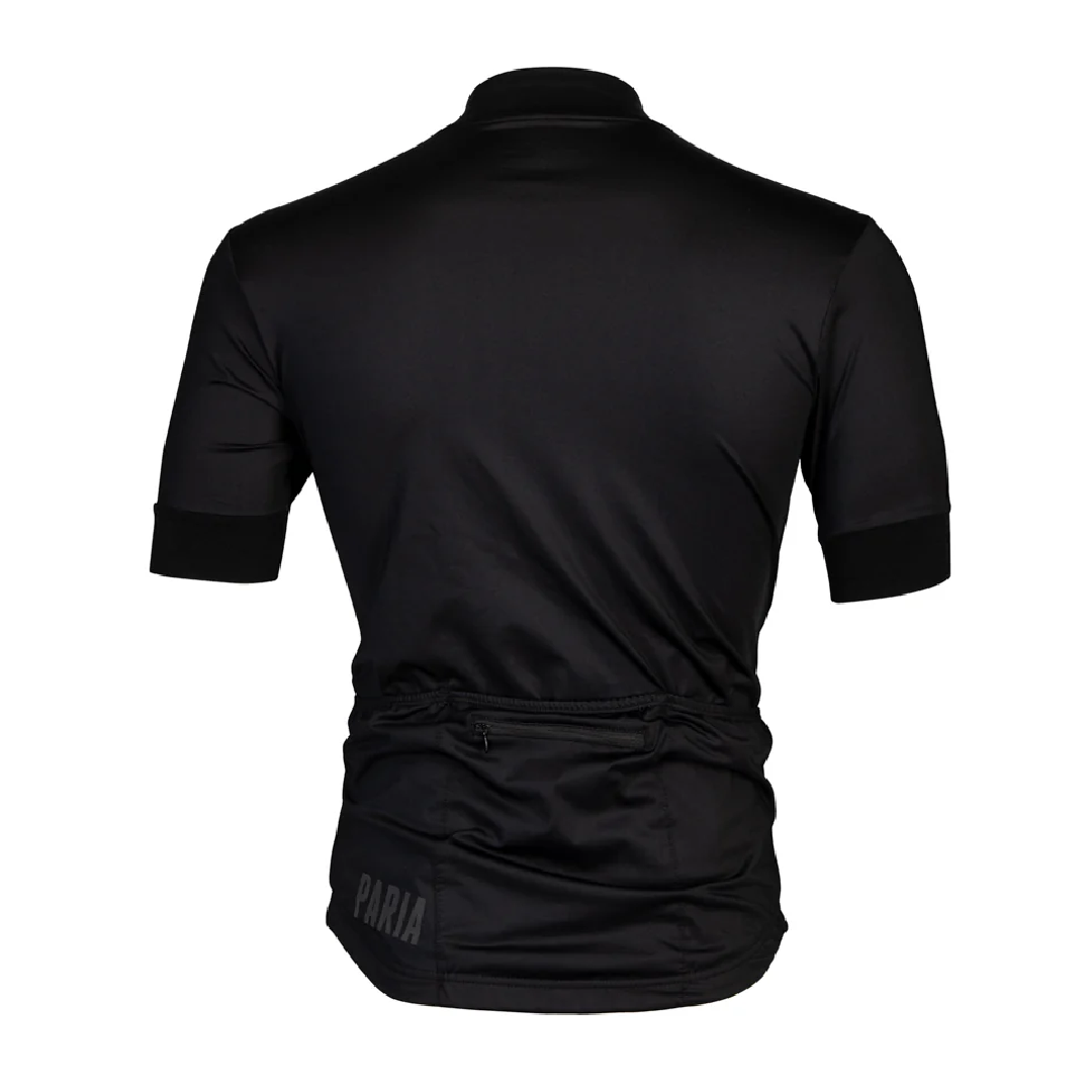 Black Men s Cycling Jersey Black Cycling Top Cycling Clothing PARIA.CC