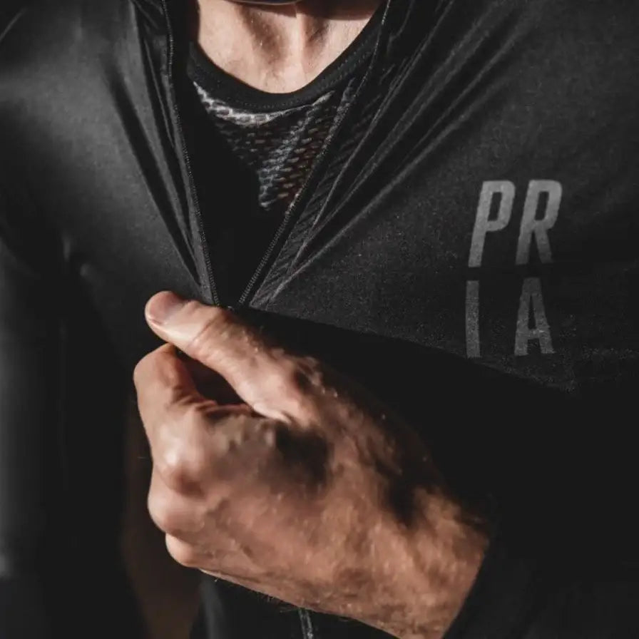 Black Race Fit Cycling Jersey-PARIA.CC