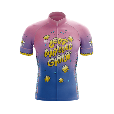 Men's Short Sleeve Cycling Jersey Fluo Blue – OTSO