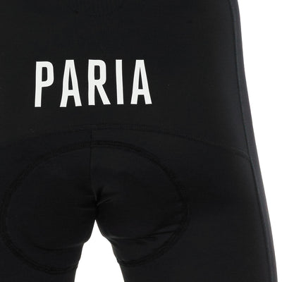 Schwarze Radsport-Trägerhose für Herren