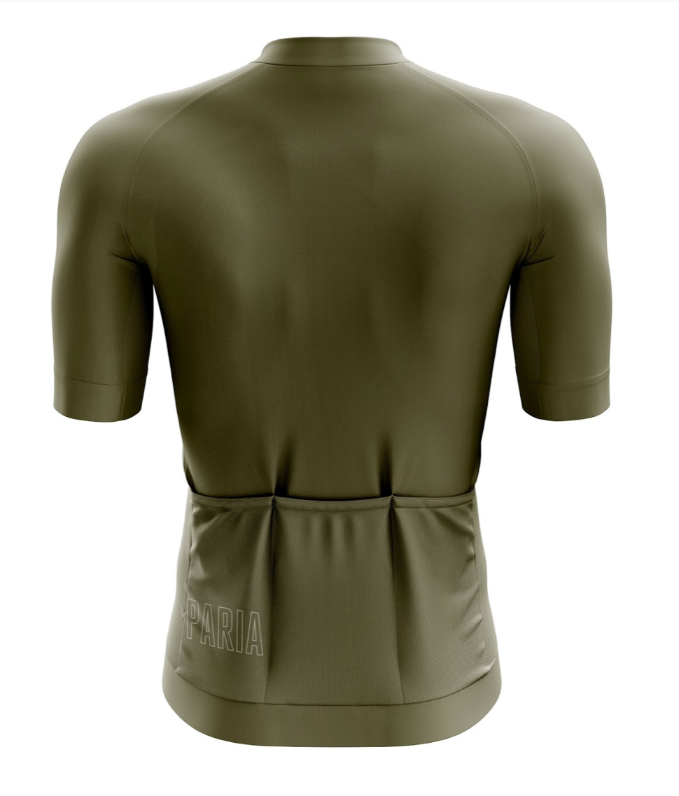 Olive Green Race Fit Women's Cycling Jersey
