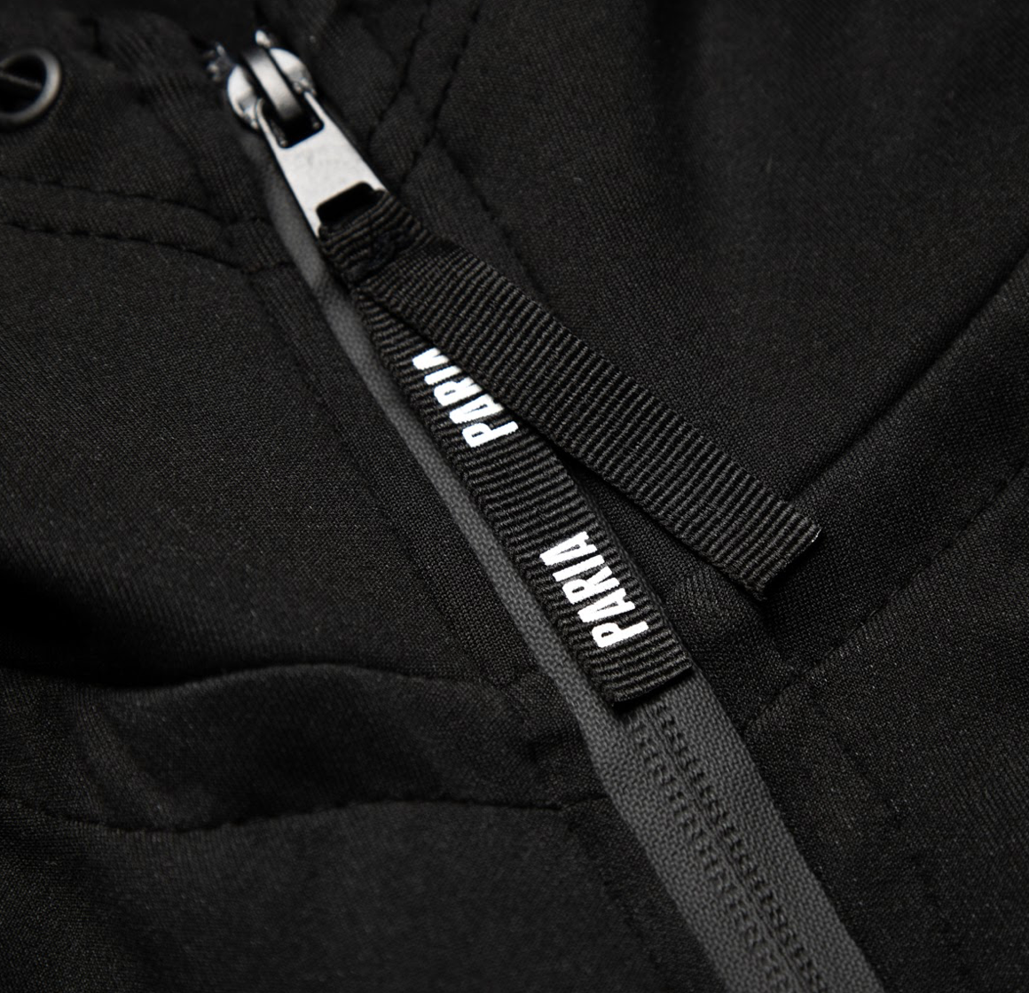 Waterproof Black Gravel Cycling Hoodie Cycling Sweatshirt PARIA.CC